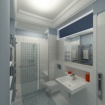 Łazienka Saska Kępa - projekt mieszkania,